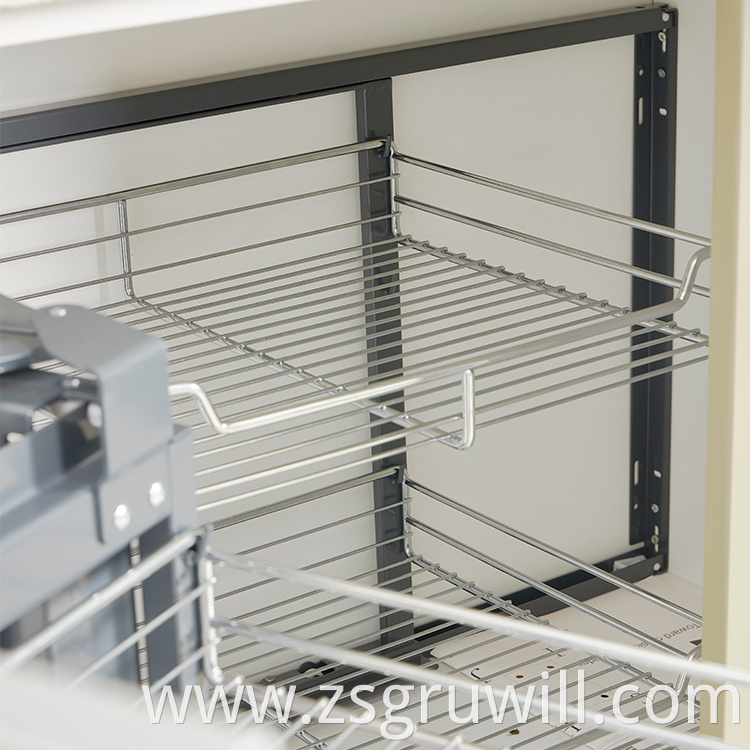 kitchen cabinet pull out drawer wire basket accessories magic corner solution